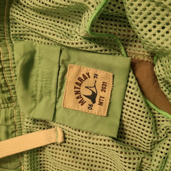 Mantaray Mens Swimwear, Tan with Mint Green Trim. Size 3XL - Picture 6 of 9